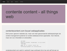 Tablet Screenshot of contentecontent.com